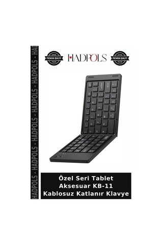 Özel Seri Tablet Aksesuar Kb-11 Kablosuz Katlanır Klavye