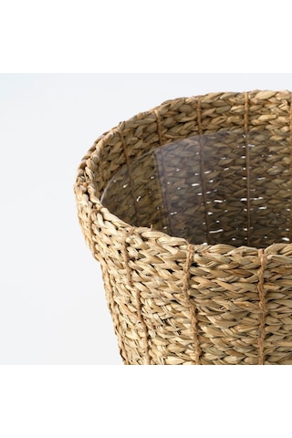 Rattan Saksı, Deniz Sazı, 24 Cm 3 Adet