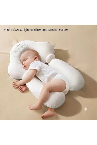 Bebek Güvenli Yatış Yastığı, Kafa Ve Vucut Şekillendirici Yastık