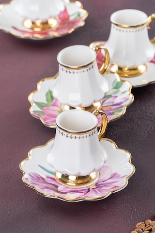 Acar Sofiya 6 Kişilik Kahve Fincanı Takımı - 90 Ml