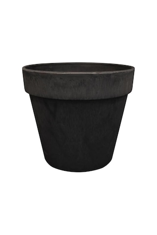 Nayla Siyah Plastik Saksı 25x23cm