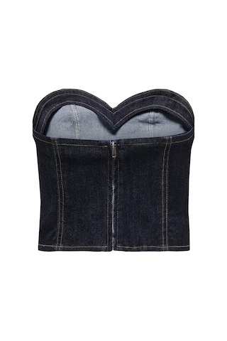 Only Onltıkı S/l Dnm Rınse Corset Top Gua Koyu Mavi15325559 001