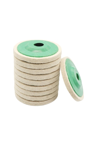 Symbee 10'lu Paket 100mm Yün Parlatma Diskleri - Açılı Taşlama Makinesi İçin Yüksek Hızda Temizleme Ve Cilalama