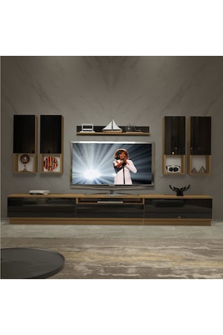 Decoraktiv Trendstyle 8das Mdf Tv Ünitesi Tv Sehpası Pera - Siyah