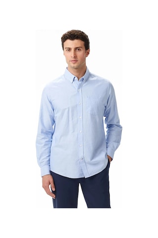 Nautica Erkek Mavi Classic Fit Gömlek-11418 Mavi