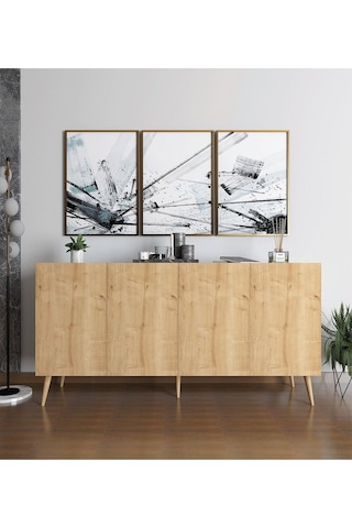 Floradesign Saphire Konsol / Konsol / Çok Amaçlı Dolap 160 Cm Meşe