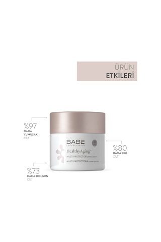 Babe Healthyaging+ Multi Protector Cream SPF30 50ml - Güneş Koruyuculu Lifting Krem