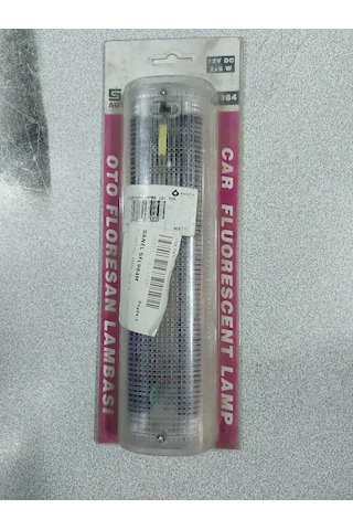 Mor Floresan Lamba 12 Volt Mor Tavan Lambası Dügmeli Aydınlatma