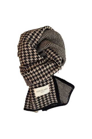 Kadın Sonbahar/kış Yüz Eşarp: Kalın Yün, Her Kombine Uygun-kahverengi Kahverengi