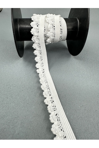 Paşateks-1.5 Cm İç Çamaşır Lastiği-beyaz-desenli-beyaz