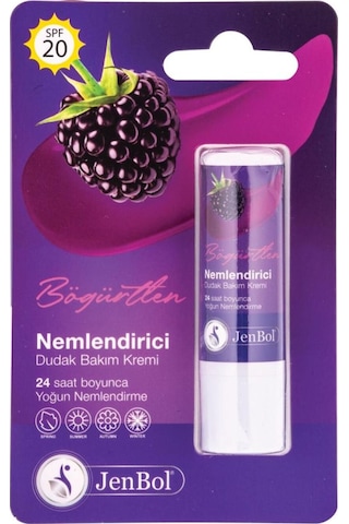 Jenbol Lip Balm Nemlendirici Dudak Bakım Kremi Böğürtlen Spf 20 5 Gr