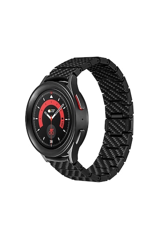 Pitaka Modern Serisi Karbon Fiber Galaxy Watch 7 44mm Uyumlu Kordon Black-grey Twill Siyah - Gri