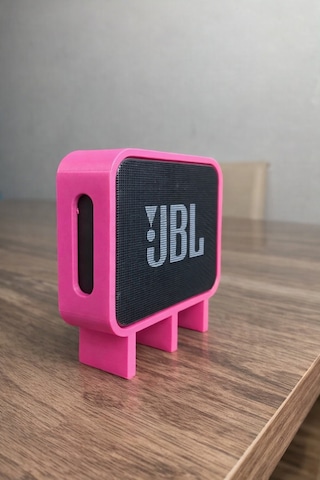Go 3 Uyumlu Hoparlör Standı Masaüstü Yükseltici Mini Speaker Tutucu Pembe