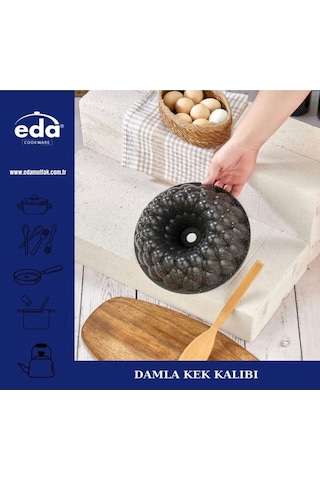 Damla Granit Döküm Kek Kalıbı Zk-939 Siyah