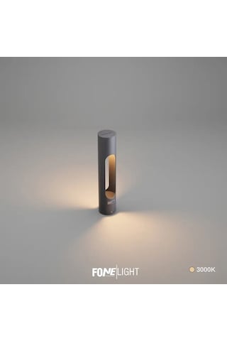 FoneLight Velora 50 cm LED Bahçe Aydınlatma Direği Antrasit Alüminyum IP65 Peyzaj Yürüyüş Yolu Aydınlatması 3000K
