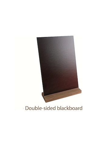 Xuweiwei 1 Adet Vintage Kara Tahta Mesaj Panosu - L Ahşap Tabanlı Dayanıklı Ofis Kafe Dekor