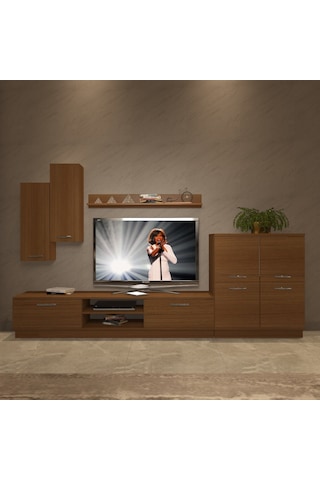 Decoraktiv Eko 6b Mdf Dvd Tv Ünitesi Tv Sehpası Ceviz