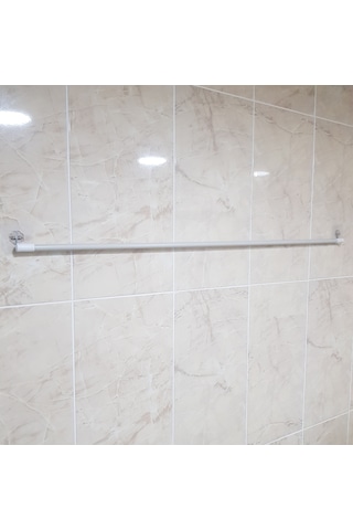 DUVARA YAPIŞTIRMALI TEKLİ ÇAMAŞIR KURUTMA ASKISI Beyaz
