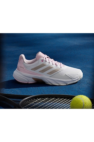 Adidas Courtjam Control 3 W Kadın Tennis Ayakkabısı Jp9739 Beyaz Beyaz