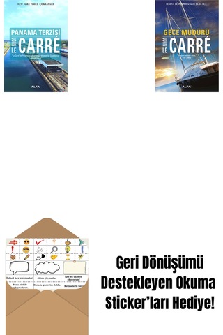 Panama Terzisi + Gece Müdürü + Okuma Sticker'ları