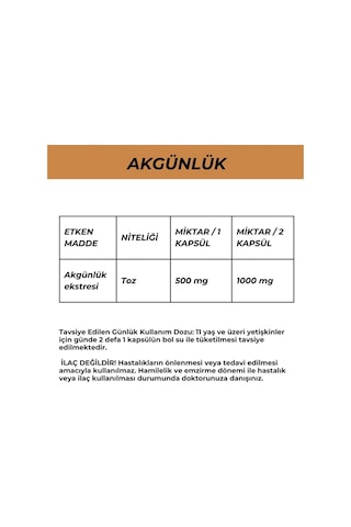 Akgünlük 60 Capsul