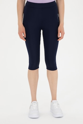 U.S. Polo Assn. Kadın Lacivert Yüksek Bel Capri Spor Tayt 50284265-VR033