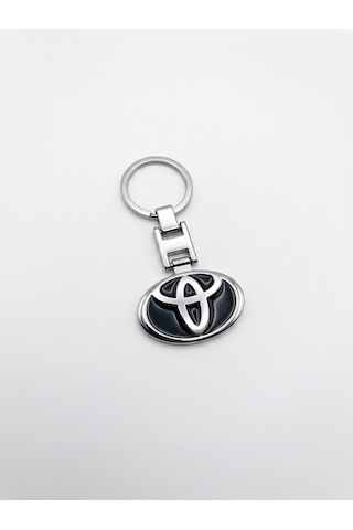 Toyota İle Uyumlu Metal Siyah Anahtarlık Aksesuar Corolla Yaris Avensis Auris