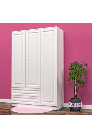 Sevtap 4 Kapılı Gardırop Mdf Sis Gri