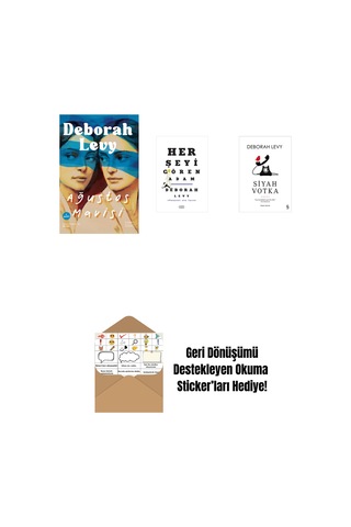 Ağustos Mavisi + Her Şeyi Gören Adam + Siyah Votka + Okuma Sticker'ları