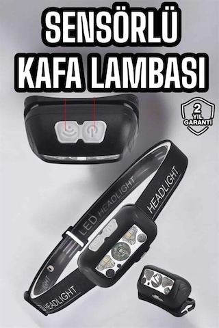 Northcity Kafa Lambası Sensörlü Şarjlı Ayarlanabilir Kamp Işığı - Gece Balıkçılığı Ve Doğa Etkinlikleri İçin Açık Beyaz
