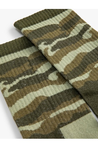 Koton Kamuflaj Çorap Soket Haki 4wam80363aa 4WAM80363AA876 Haki