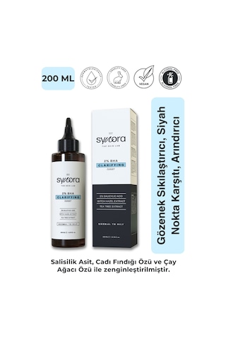 Synora Gözenek Sıkılaştırıcı Siyah Nokta Karşıtı ve Arındırıcı %2 BHA Tonik 200 ML