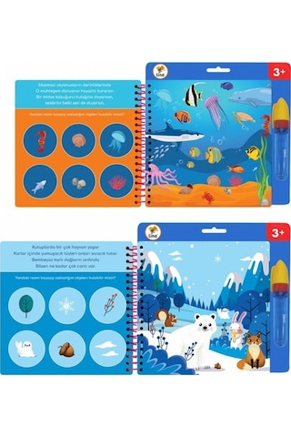 Lino Aqua Magic Book Su İle Boyama Kitabı Hayvanlar Tfl-1008