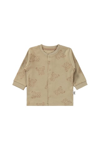 Civil Baby Ayıcık Baskılı 6-18 Ay Pijama Takımı - Kahve