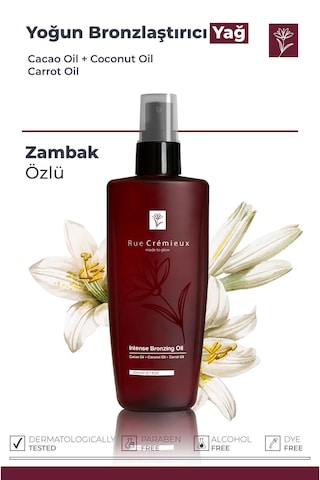 Yoğun Bronzlaştırıcı Yağ Sprey 200ml Kakao Yağı + Hindistan Cevizi Yağı + Havuç Yağı - Tk