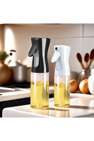 Sprey Yağdanlık Cam Şişe Yağ Püskürtücü Airfryer Kızartma Izgara Salata İçin Yağlık 220 Ml Asorti Çok Renkli