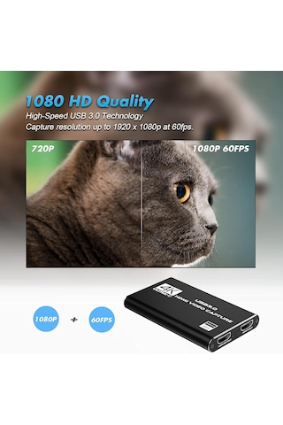 Lexroo Hdmı To Usb 3.0 Video Capture Kartı Ses Ve Görüntü Yakalama Standart