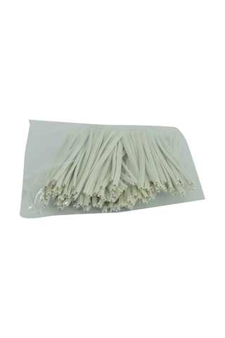 Lokman Avm Bağlama Teli Tel Klips Pvc Kaplamalı Beyaz Takribi 100 Adetli 1 Paket 100 G
