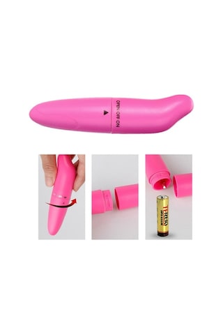 River World 12,5 Cm'lik Tek Titreşim Modlu Mini Boy Pembe Renkte Vibratör
