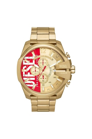 Diesel Dz4642 Quartz Çelik Altın Rengi 10 Atm 51 Mm Erkek Kol Saati