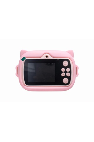 Cmr96 Çocuk Dijital Mini Kamera 1080p Hd 2.4 İnç Ekran Fotorğraf Video Oyun Müzik Usb Şarj Termal Resim Kağıt Baskılı Yazıcı Kamera Video Makinesi Print Kamera Pembe