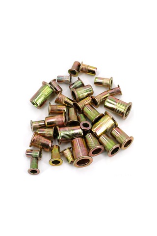 Ximistore9 Kkmoon Çelik Düz Başlı Çekme Somun Seti - 300 Parça M3/m4/m5/m6/m8/m10/m12