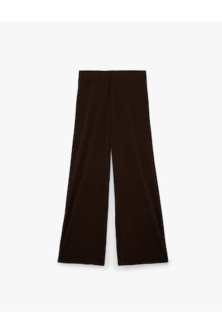 Koton Sandy Kumaş Bol Paça Pantolon Kahverengi 7wak40020ek Kahve