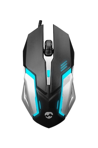 EVEREST SM-G72 USB SİYAH/GÜMÜŞ IŞIKLI GAMING MOUSE