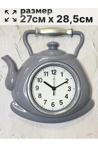 Rubın Mutfak Ve Hediye İçin Sessiz Duvar Saati 343609241 Gri