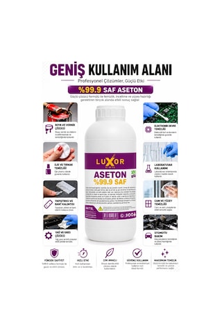 Luxor Kimya Saf Aseton 1 L