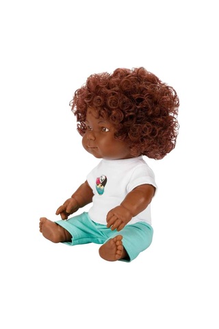 Minik Göbek Ve Kıvırcık Saçlarıyla 35cm. Dada Bebek