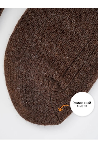 Maksilino Düğme Ve Kuzu Yünü Çorapları . 18442938 Kahverengi