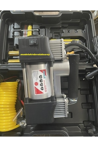 Ecole 12 Volt Kompresör Mini Araç Kompresörü Güçlü Çift Piston Kompresör 12pcs Diğer
