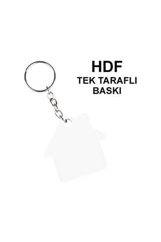 Hdf Tek Taraflı Anahtarlık - Ev